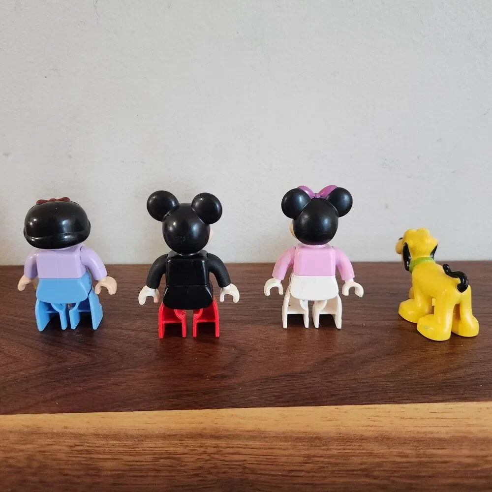 Lego Duplo Disney Mickey Mouse Minnie Mouse Pluto Dog Snow White Lot of 4